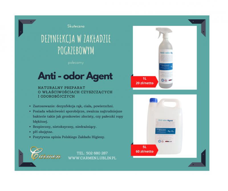 Anti - odor Agent - preparat odkażający i czyszczący