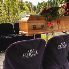 oprawa pogrzebu Heron