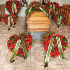 pogrzeb z trumną Kozubek