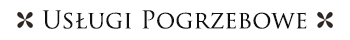 usługi pogrzebowe