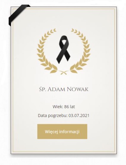 e-nekrologi w warszawie