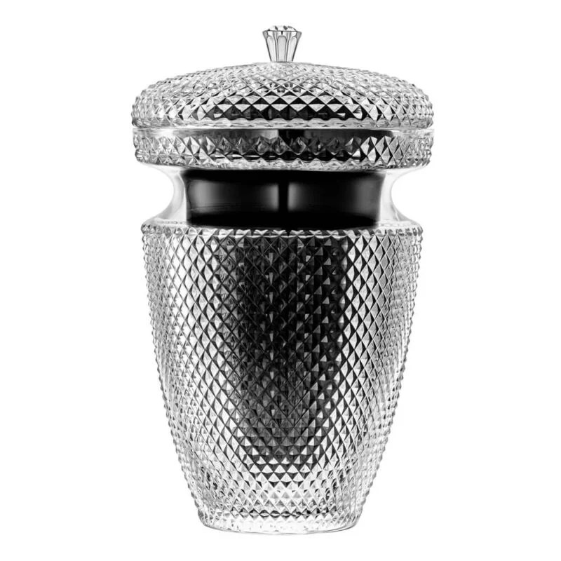 Czarna urna kryształowa HolyVerre