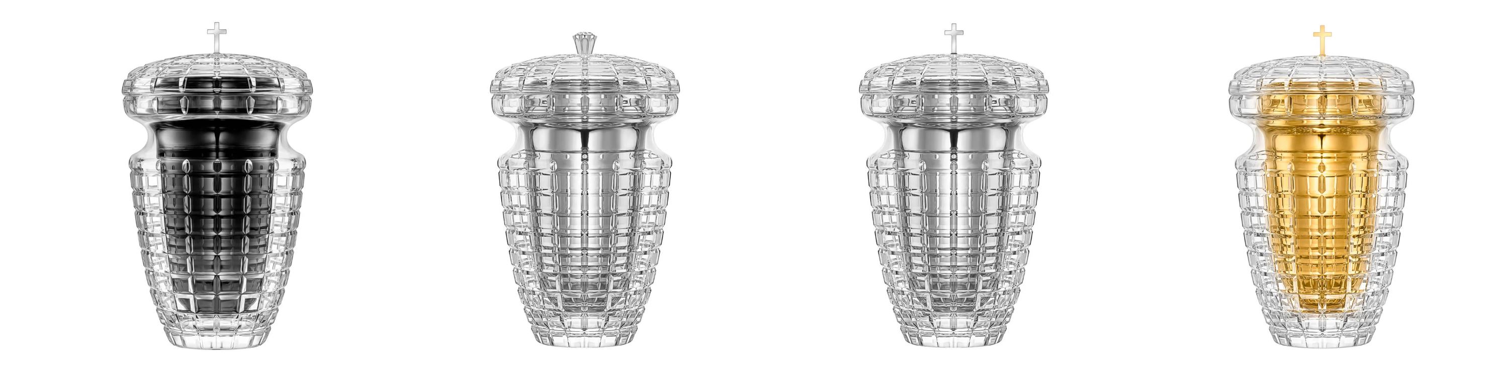 urny z kryształu holyverre ręcznie tworzone 