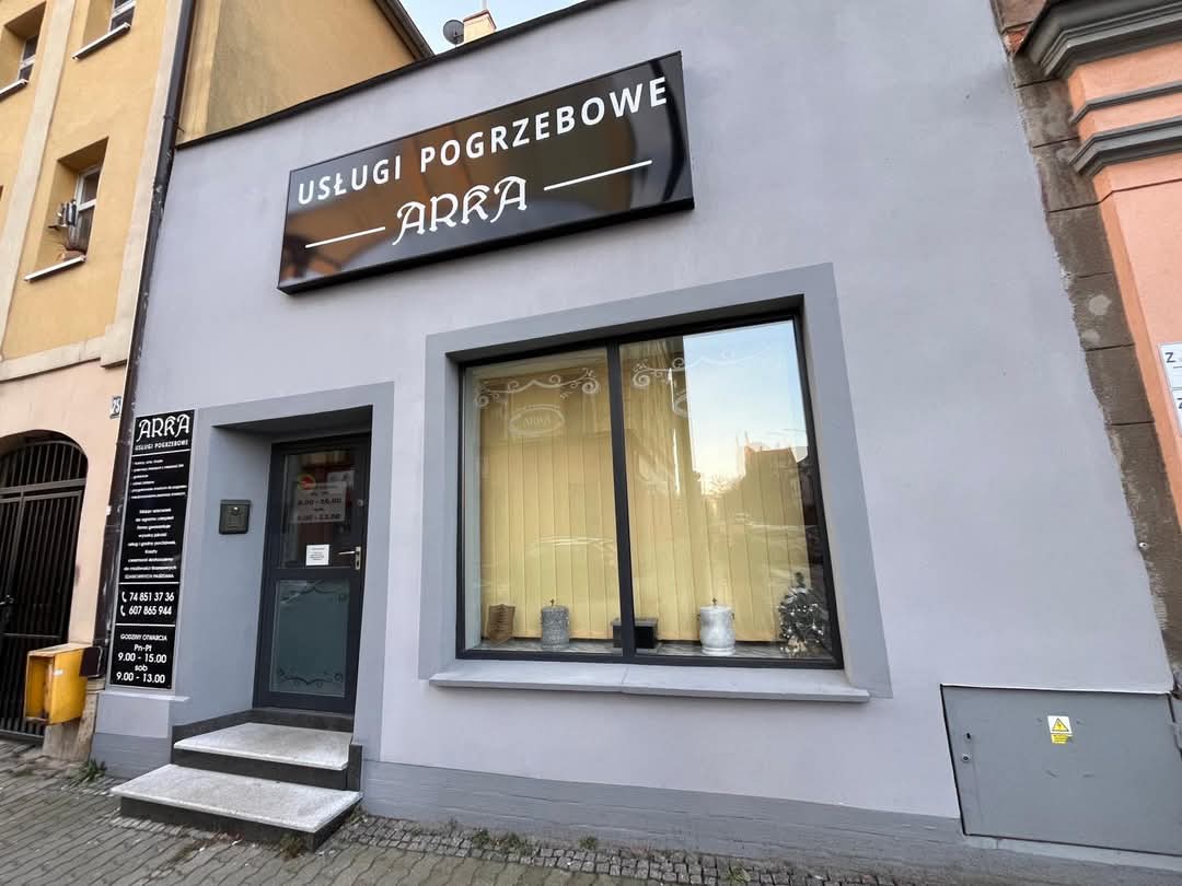biuro Firmy Pogrzebowej Arka przy ul. Kotlarskiej