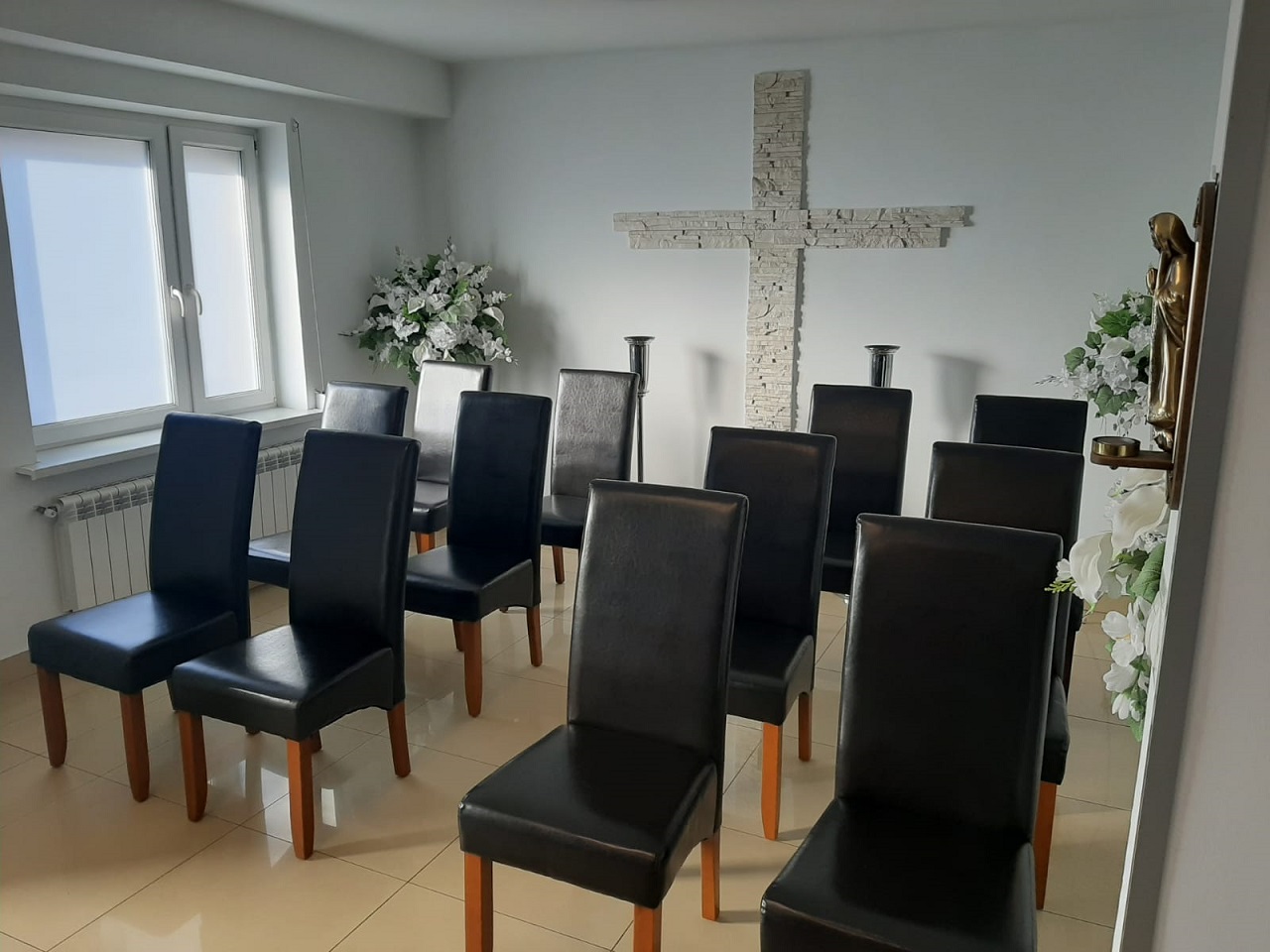 sala pożegnań w zakładzie pogrzebowym gabriel w zawierciu