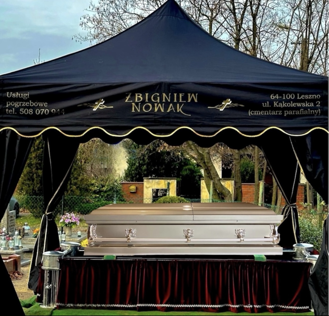 organizacja pogrzebów na cmentarzach w Lesznie i powiecie leszczyńskim