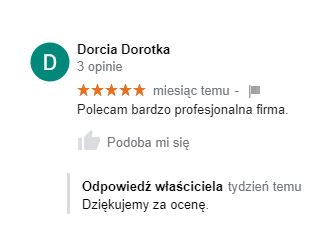 opinie w google moja firma