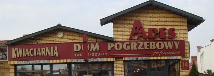 zakład usług pogrzebowych aades