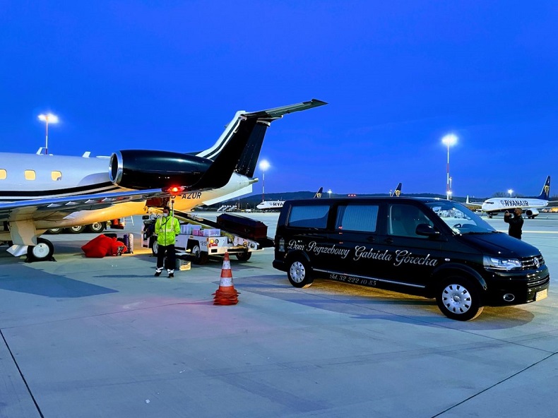 transport zmarłych do Mysłowic